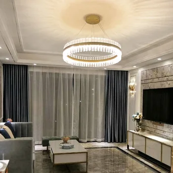 Modernios šviesos prabangūs krištolo sietynas, lempos paprastos kambarį viešbutyje valgomasis, miegamasis turas/ovalo formos žibintai