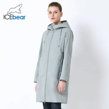 ICEbear 2019 naujas gobtuvu striukė moterims aukštos kokybės ilgai ponios striukė didelę kišenę dizainas ponios striukė prekės ženklo moterų GWC19085I