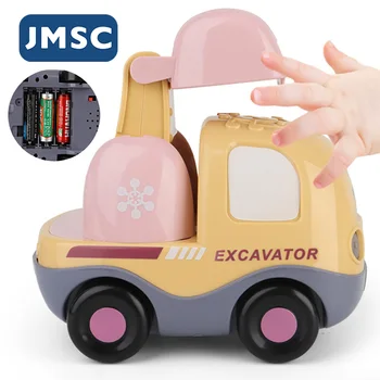 JSVK Balso Kontrolės Mini Modelis Policijos Mielas Automobilių savivartis Greitosios pagalbos Cemento Maišyklė Ekskavatorių Gaisrinės Žaislai Berniukams, Mergaitėms