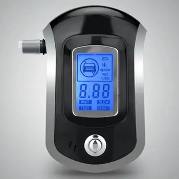 Skaitmeninio Kvėpavimas Alkoholio Testeriai LCD Breathalyzer Analizatorius 5 Kandiklį Didelio Jautrumo Profesinės Greitai Reaguoti AT6000