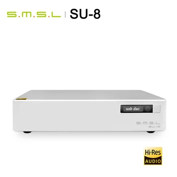SMSL S. M. S. L SU-8 Hi-Res VPK ES9038Q2M*2 DSD 64/512 PCM 44.1/768kHz USB/Optical/Coaxial Dekoderis