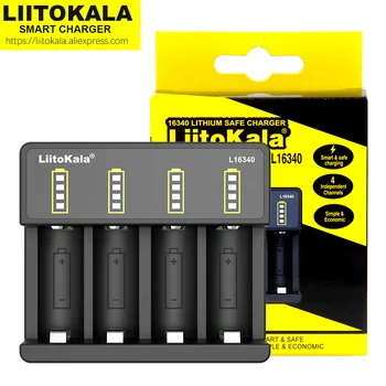 LiitoKala Lii-16340 Įkroviklis, 3,7 V 4.2 V Įkrovimo baterija (akumuliatorius CR123A CR123 16340 Įkroviklis