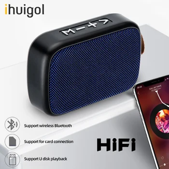 Ihuigol Nešiojamą Belaidį Bluetooth Garsiakalbį Paramos FM Radijo ir Aux U Disko TF Kortelę HD Skambinkite Bass Stereo Surround Lauko Garsiakalbis