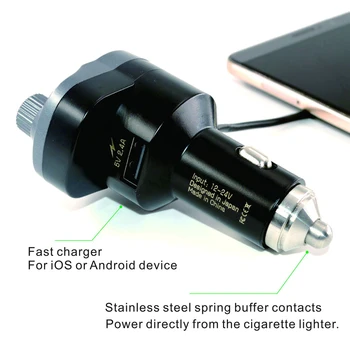 Naujų Automobilių DAB Bluetooth Skaitmeninio Radijo ryšio USB Adapteris Imtuvas FM Siųstuvas Nešiojamų Automobilio Cigarečių Degiklio Su 