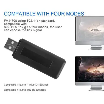 Mini WLAN, Lan USB Adapteris, Skirtas 
