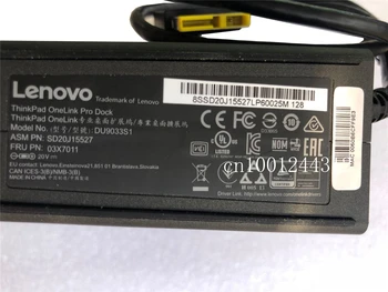 Nauji Originalus Lenovo Thinkpad OneLink Dokas DU9033S1 E431 E540 E440 E531 S540 S440 S431 S531 X1 Anglies Jogos 12 14 15 03X7011