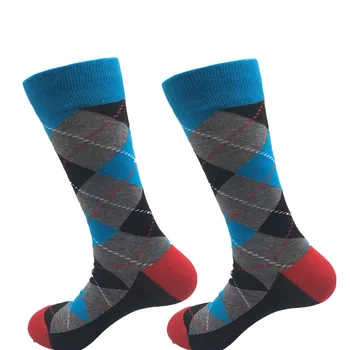 2020 naujos kojinės vyriškos aukštos kokybės ilgos kojinės verslo atsitiktinis medvilnės kojinės naujausios konstrukcijos laimingas kojinės drabužius (5 poros (partijos)