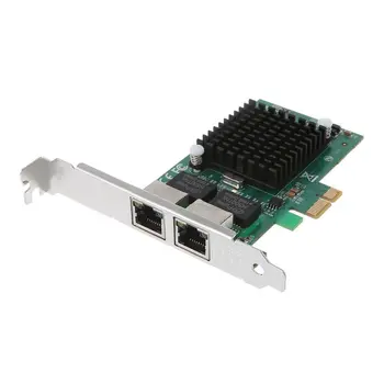 2020 Nauja PCI-Express Dual Port 10/100/1000Mbps Gigabit Ethernet Kortele Serverio Adapteris NIC EXPI9402PT Controller Intel 82571