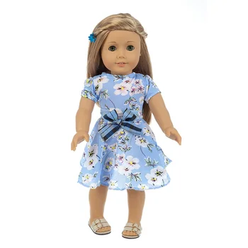 2020 Naujas Mėlyna dressFit Amerikos Mergina Lėlės Drabužiai 18 colių Lėlės , Kalėdų Mergina Dovana(tik parduoti drabužius)