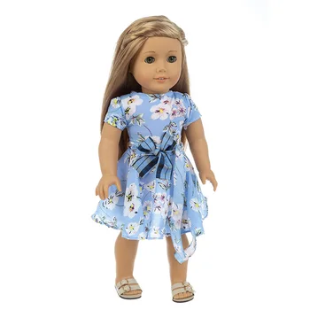 2020 Naujas Mėlyna dressFit Amerikos Mergina Lėlės Drabužiai 18 colių Lėlės , Kalėdų Mergina Dovana(tik parduoti drabužius)