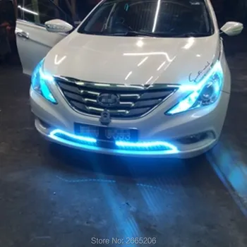 2VNT Automobilio LED Plono dieninės Šviesos Signalas, Šviesos, lipdukai KIA sportage rio sorento cerato k2 k3 Siela k5 priedai