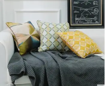 Amerikos gyvenamasis kambarys sofos, apkabinti užvalkalas Šiuolaikinės paprasta, šilta geltona užsakymą užvalkalas