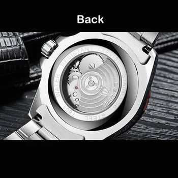 Naujas TEVISE Laikrodžiai Vyrams Automatinis Mechaninis laikrodis Vyrams Prabanga siųsti Vyrų Laikrodis Šviesos Kalendorius Laikrodžiai Vyrams Relogio Masculino
