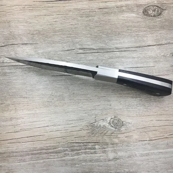 Rankų darbo, kaltiniai Damasko Plieno Kaltiniai Damasko Plieno modelio medžioklės peilis fiksuotas peilis ebony rankena pirmas lygis pakuotės