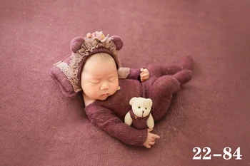 0-1 Mėnesį Naujagimių Fotografijos Rekvizitai Skrybėlę Baby Berniukas Ir Mergaitė Romper Bodysuits Apranga Fotografijos Kūdikių Studija Fotografavimo Rekvizitai Drabužiai