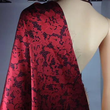 3D Blizga Afrikos Nėrinių Žakardo Brokatas Audinio Suknelė,Aukštos Kokybės 
