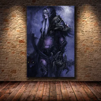 Plakatas Dekoravimas, Tapyba World of Warcraft Žemėlapį 8.0 HD Drobės Drobės Tapybos Sienos Menas Drobė Cuadros Dekoras
