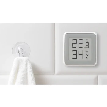 Originalus Miaomiaoce Temperatūros ir Drėgmės Jutiklis LCD Ekranas Skaitmeninis Drėgmės Matuoklis Mijia Smart Home