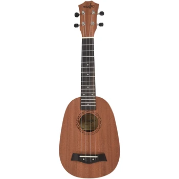 21inch 4 Stygos Ananasų Stiliaus Raudonmedžio Havajai Ukulėle Uke Elektrinio Boso Gitara Guitarra Muzikos Instrumentai Muzikos Mėgėjams