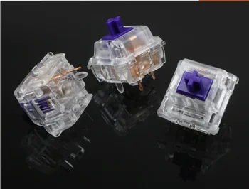 Zealio Jungikliai Lytėjimo mechaninė klaviatūros perjungimas 62g 67 g 78g violetinė jungiklis