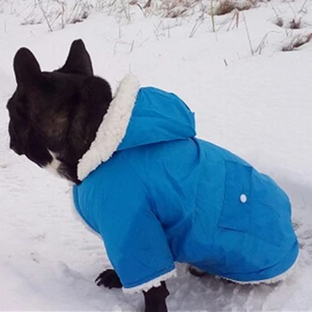 Žiemos Drabužius šunims Mažų Šunų Šiltas šunelis Žemyn Parkas Drabužių prancūzų Buldogas Pug Drabužių Žiemos Čihuahua Paltai 20Q