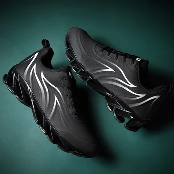 Liepsnos juodosios technologijos bakas batai plius dydžio Kietąjį-Dėvėti Vyrų Vasaros Bėgimo Bateliai Vyrams Lengvi Laisvalaikio bateliai