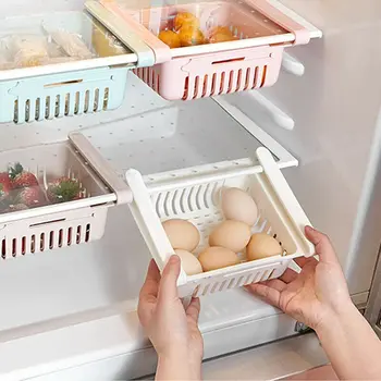 2VNT Šaldytuvas Maisto Organizatorius Reguliuojamas stalčiuko Organizatorius Laikymo Stalčių Konteineris Šaldytuvas Lauke Stovo Šaldytuvas Sandėliavimo Lentynos