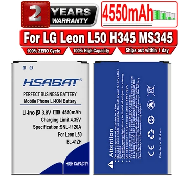 HSABAT 4550mAh BL-41ZH Baterija LG Leonas L50 H345 MS345 D213N Duoklė 2 C40 L22C Likimą L21G Saulėlydžio L33L