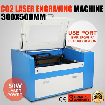 Co2 Lazerinis Graviravimas Mašina, Pjovimo Įranga, Usb Port Cutter Aukšto Lygio Labai[300X500mm(50w)]
