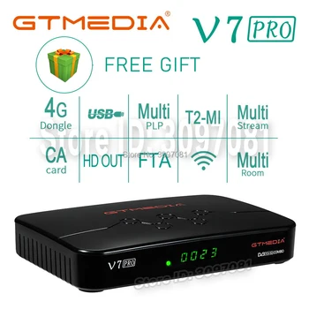 DVB-S2 GTmedia V7 PRO Palydovinis Imtuvas gtmedia v7 s2x parama DVB-T2 T2MI CA kortelės lizdas USB wifi Multi-kambarys nr. app